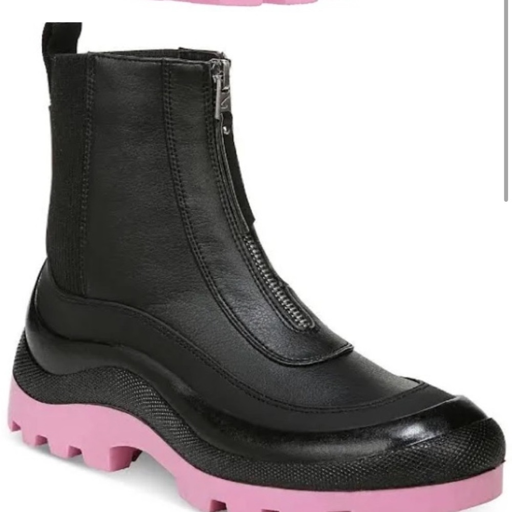 Circus by Sam Edelman Black and Pink Combat Boots